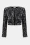 Joseph Ribkoff Sequined Velvet Cropped Cover-Up-shopbody.com