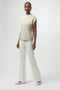 Joseph Ribkoff Sweater Knit Sleeveless Pullover with Iron-On Detail-shopbody.com