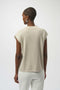 Joseph Ribkoff Sweater Knit Sleeveless Pullover with Iron-On Detail-shopbody.com