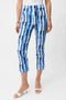 Joseph Ribkoff Millennium Abstract Print Crop Pull-On Pants-shopbody.com