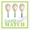 Boston International Game Set Match Cocktail Napkin-shopbody.com