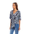 Karen Kane Flutter Sleeve Tie Front Top-shopbody.com