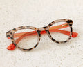 Peepers Tribeca - Gray Tortoise/Coral-shopbody.com
