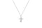Stia Girl Forever Faith Prong Cross Necklace-Silver-shopbody.com