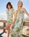 Spartina 449 Pajama Sleeveless Nightgown Overboard Coastal Dreams-shopbody.com