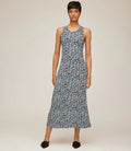 karen kane midi dress Karen Kane Sleeveless Side Slit Midi Dress - Print