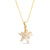 Amanda Blu Gold CZ & MOP Double Starfish Necklace-shopbody.com