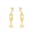 Amanda Blu Gold CZ Champagne Flute Earrings-shopbody.com