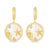 Amanda Blu Gold CZ & MOP Coastal Disk Hoop Earrings-shopbody.com