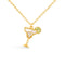 Amanda Blu Gold CZ and MOP Martini Necklace-shopbody.com