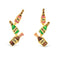 Amanda Blu Gold Enamel Pop Fuzz Clink Earrings-shopbody.com