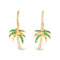 Amanda Blu Gold CZ Palm Tree Earrings-shopbody.com