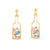 Amanda Blu Gold CZ Bottle Earrings-shopbody.com