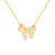 Amanda Blu Gold CZ Bow Necklace=-shopbody.com