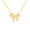 Amanda Blu Gold CZ Bow Necklace=-shopbody.com
