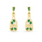 Amanda Blu Gold CZ Champagne Earrings-shopbody.com
