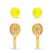 Amanda Blu Gold Enamel Tennis Earrings Duo-shopbody.com