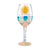 Lolita Sun on the Beach Hand-Painted Wine Glass-shopbody.com