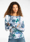 AMB Reptilian Raw Edge Top - White-shopbody.com