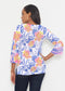 Whimsy Rose Banded 3/4 Bell-Sleeve V-Neck Tunic-shopbody.com