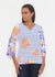 Whimsy Rose Banded 3/4 Bell-Sleeve V-Neck Tunic-shopbody.com