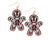 Periwinkle Wooden Gingerbread w/Icing Earrings-shopbody.com