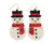 Periwinkle Sparkling Glitter Hinged Snowmen Earrings-shopbody.com