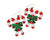 Periwinkle Sparkling Sequin Candy Canes Earrings-shopbody.com