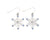 Periwinkle Snowflakes With Blue Crystals Earrings-shopbody.com