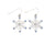 Periwinkle Snowflakes With Blue Crystals Earrings-shopbody.com