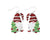 Periwinkle Glitter Enamel Holiday Gnomes Earrings-shopbody.com