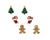 Periwinkle Trees, Stockings and Gingerbread Earrings-shopbody.com