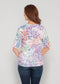 Whimsy Rose Elbow Sleeve V-Neck - Tropic Coral-shopbody.com