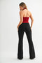 Just Black Denim Mid Rise Flare - Black -shopbody.com