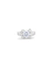 UNOde50 Sterling silver-plated ring with white cubic zirconia-shopbody.com
