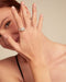 UNOde50 Sterling silver-plated ring with white cubic zirconia-shopbody.com