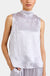 Bella Dahl Scarf Neck Blouse-Silver-shopbody.com