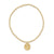 Enewton classic gold 2mm bead bracelet - inspire love small gold charm -shopbody.com