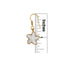 Charles Albert Mother of Pearl Starfish Drop Earring-shopbody.com