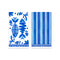 Le Cadeaux Mediterraneo Guest Napkins & Acrylic Holder Gift Set-shopbody.com