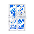 Le Cadeaux Mediterraneo Guest Napkins & Acrylic Holder Gift Set-shopbody.com