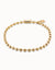 UNOde50 18K Gold-Plated Necklace with Large Spherical Beads and Snap Lock Clasp-shopbody.com