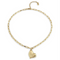 UNOde50 Gold HeartBeat Necklace-shopbody.com