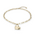 UNOde50 Gold HeartBeat Necklace-shopbody.com