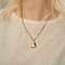 UNOde50 Gold HeartBeat Necklace-shopbody.com