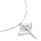 UNOde50 Silver short chain pendant Manta Ray Necklace-shopbody.com