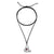 UNOde50 Sterling Silver - Necklace w/Black Cord-shopbody.com