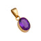 Charles Albert Alchemia - Amethyst Oval Pendant-shopbody.com