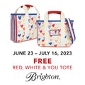 Brighton Red White & You Mini Tote-shopbody.com
