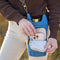 WanderFull Denim HydroBag® (New!) with Antique Brass and Denim overlaid Vegan Leather Strap